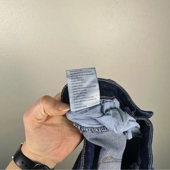 KANCAN Jaden Mid Rise Flare Distressed Stretch Denim Jeans - Picture 8 of 9